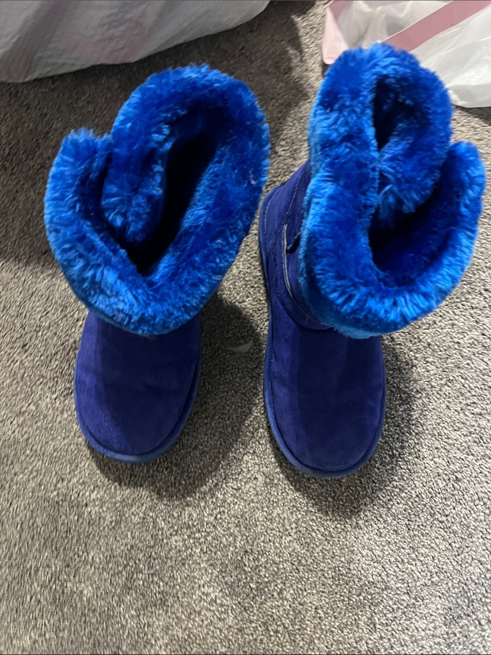 Lamo Women's Royal Blue Plush-Lined Winter Boots
